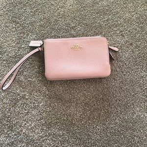Coach pink wristlet